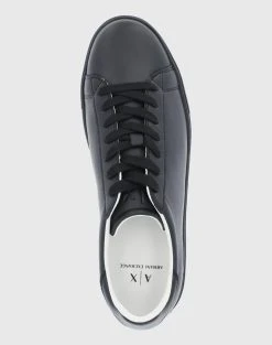 ARMANI EXCHANGE ΠΑΠΟΥΤΣΙΑ CALF LEATHER -ADIDAS SHOP 3520AARME6070006 Black 4